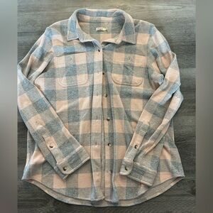 Faherty Gray and Pink Women’s legend sweatershirt Large